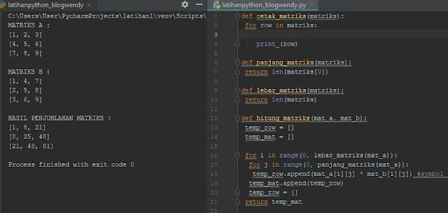 Membuat Program Perhitungan Matrks Ordo 3x3 Dengan Python Membuat Program Perhitungan Matrks Ordo 3x3 Dengan Python
