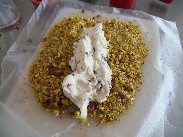 Pistachio and Craisin Cheese Ball