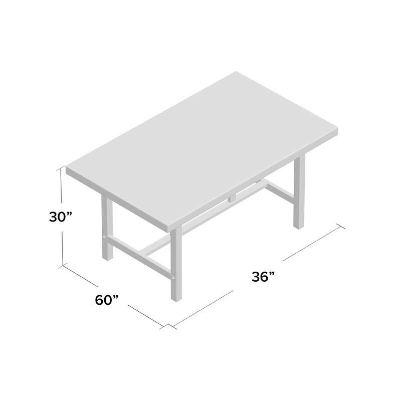 Review ﻿Charline Standard Height Dining Table 6 Seat Kitchen & Dining