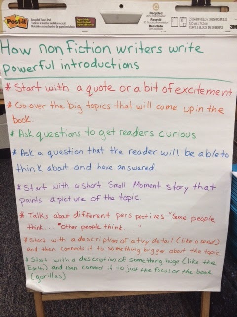 How Nonfiction writers create powerful introductions anchor chart