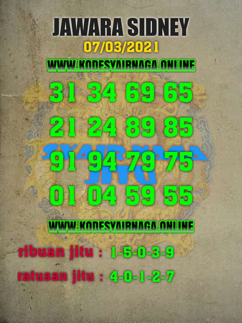 PREDIKSI SIDNEY