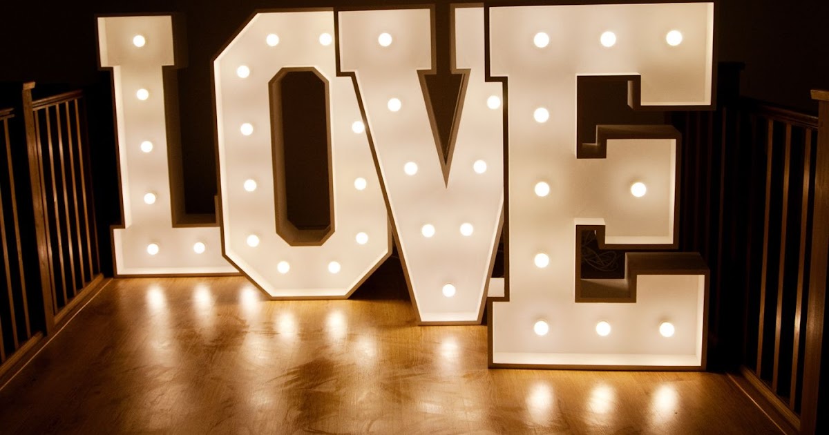 Wedding Letter Lights Birthday Letter