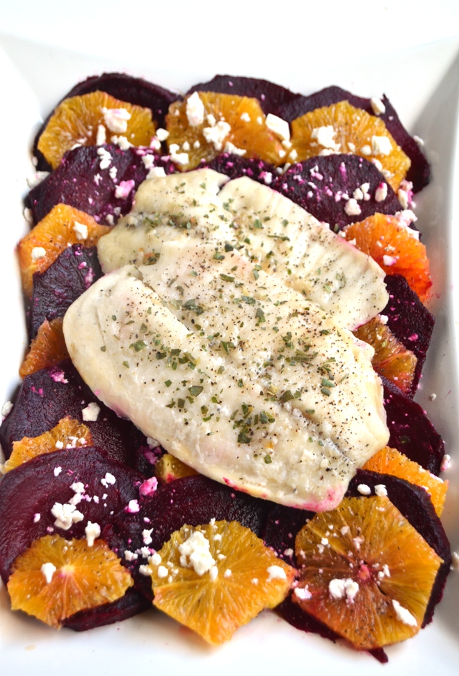 Roasted Beets and Oranges with Baked Tilapia The Nutritionist Reviews
