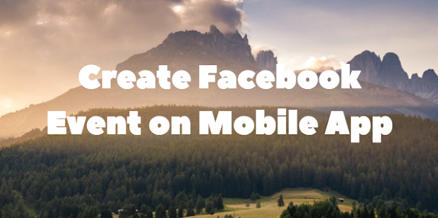 Create Facebook Event on Mobile App