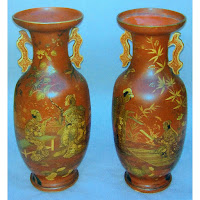 Lacquer Chinese vase