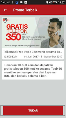 Paket Nelpon Gratis dari Aplikasi Roli Telkomsel