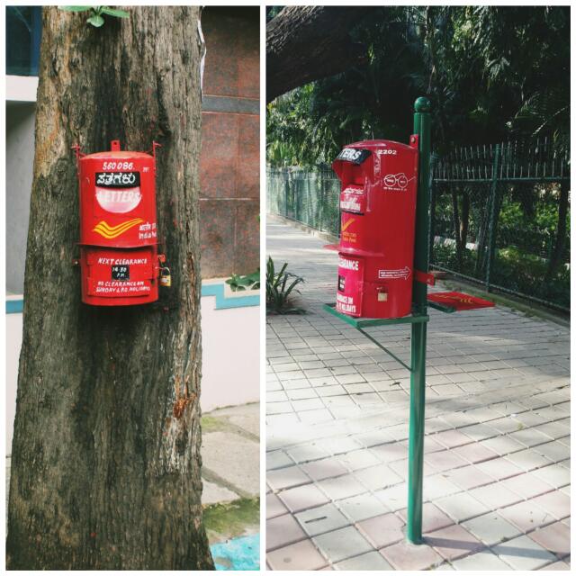 MB's Stamps of India Public Letter Boxes with Writing desk.