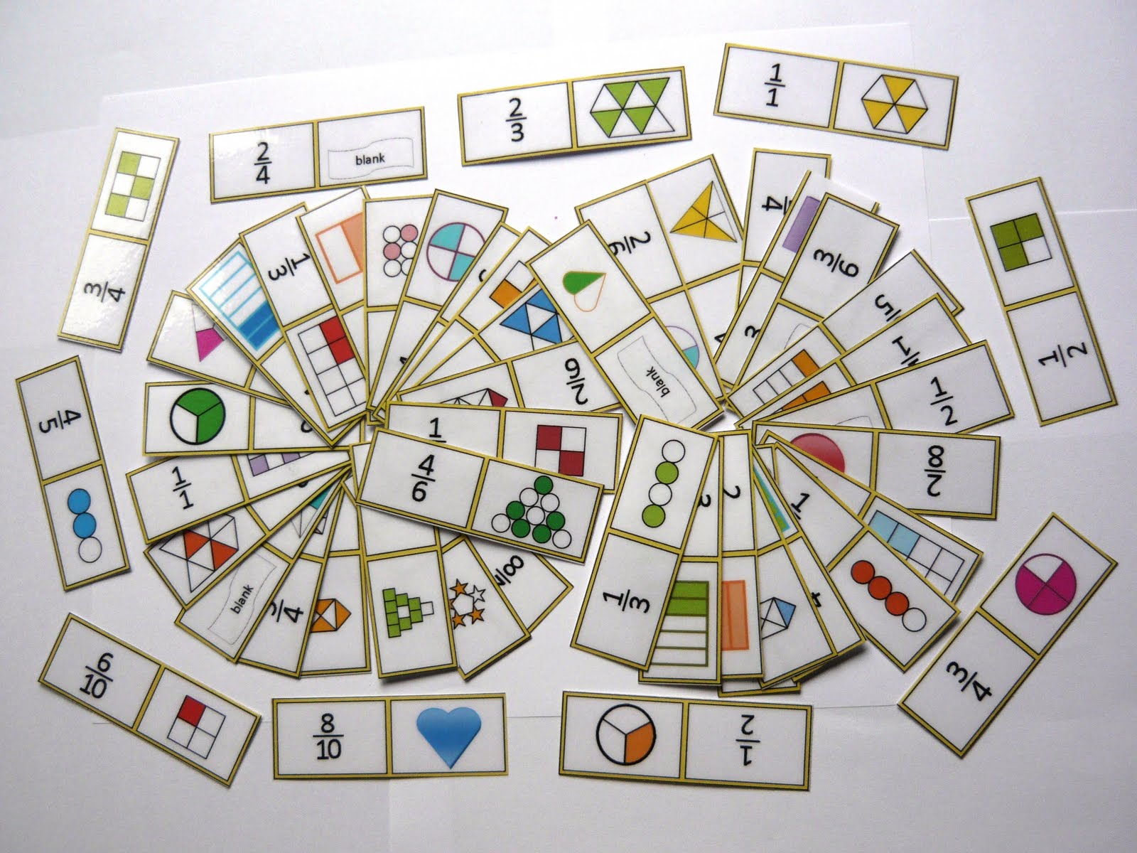 Nyla's Crafty Teaching: Fraction Dominoes