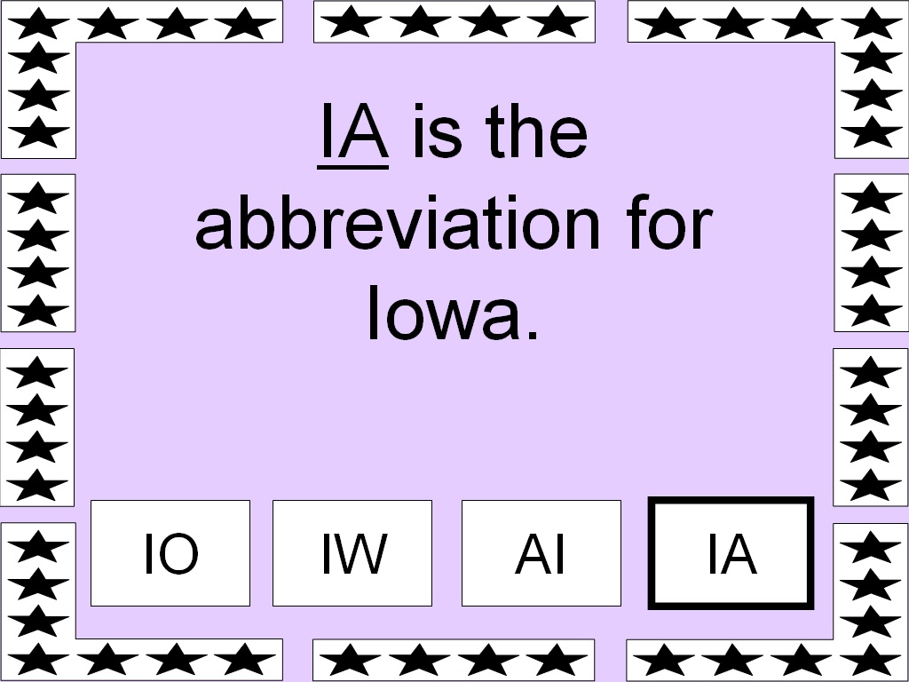 Student Survive 2 Thrive American State Abbreviations Part 3 of 5
