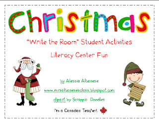http://www.teacherspayteachers.com/Product/Write-the-Room-Literacy-Center-Student-Activities-Christmas-Theme-166116