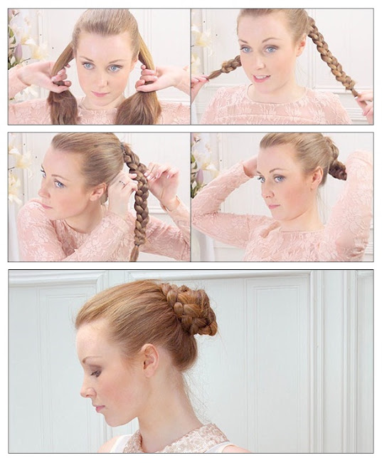 How To Make Braided Bun Prom Hairstyle