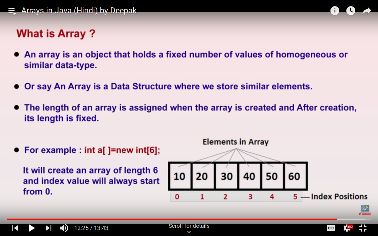 assignment to expression array