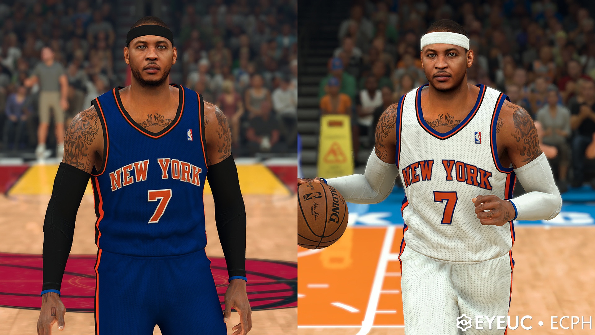 NBA 2K21 Carmelo Anthony Cyberface and Body Model by ECPH