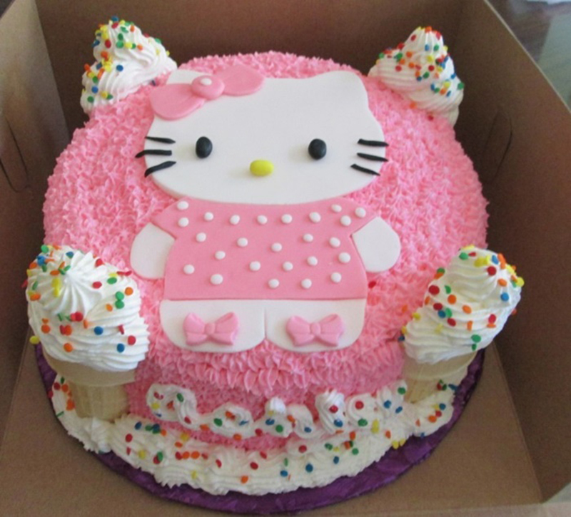 Kue Ulang Tahun Anak Gambar Hello Kitty