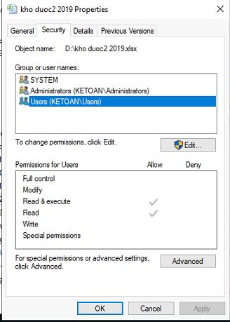 bị read-only security