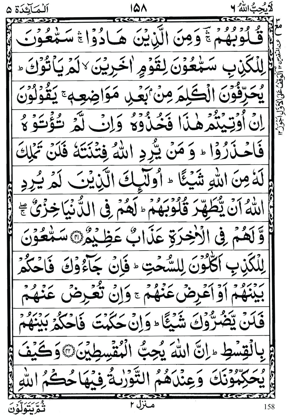 Quran Para 6 (La Yuhibbu Allah) 6th Para Recite Online and PDF