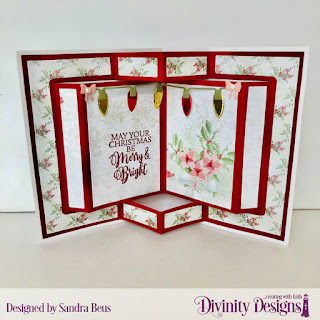 Stamp Set: True Light, Custom Dies: Book Fold Card with Layers, Christmas Lights, Paper Collection: Christmas 2018