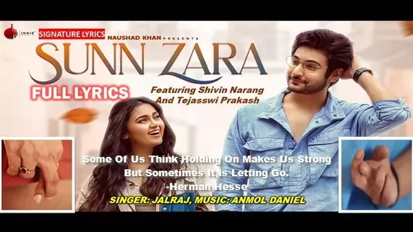 Sunn Zara Lyrics in Hindi - English, Sun Zara Lyrics SUNN ZARA LYRICS - JALRAJ | Sunn Zara Lyrics Jalraj