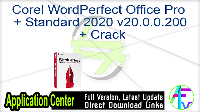Corel Wordperfect Office Pro Standard 2020 V20 0 0 200 Crack Free Download