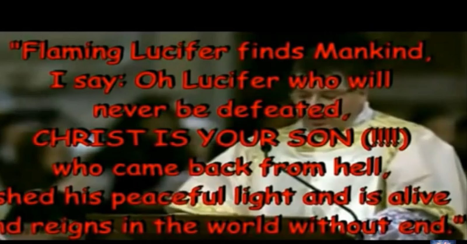 THE VATICAN CHRIST = SON OF LUCIFER