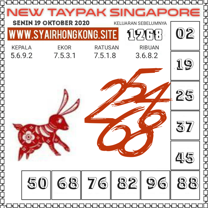 Syair Togel Singapore 19 Oktober 2020. Syair Terlengkap hari ini