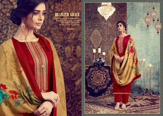 Ib Nx Fluence Pashmina salwar Kameez Collection Winter Wear 