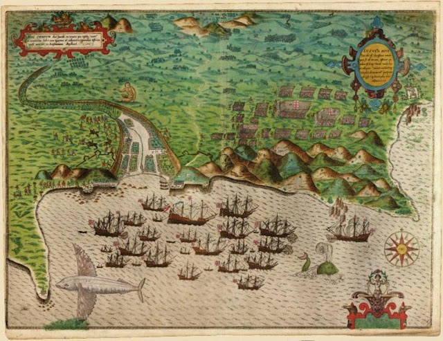 К счастью, в июне мимо Роанока проплывала экспедиция сэра Френсиса Дрейка, возвращавшаяся домой из успешного похода на Карибы.