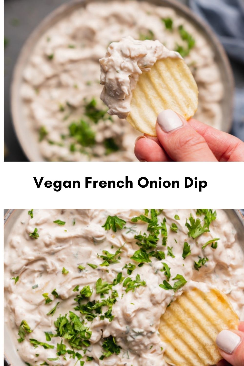 Vegan French Onion Dip yanny bakes