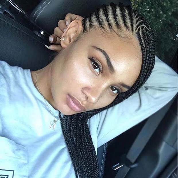 29 Cute Lemonade Braids Ponytail Hairstyles You May love Fashionuki