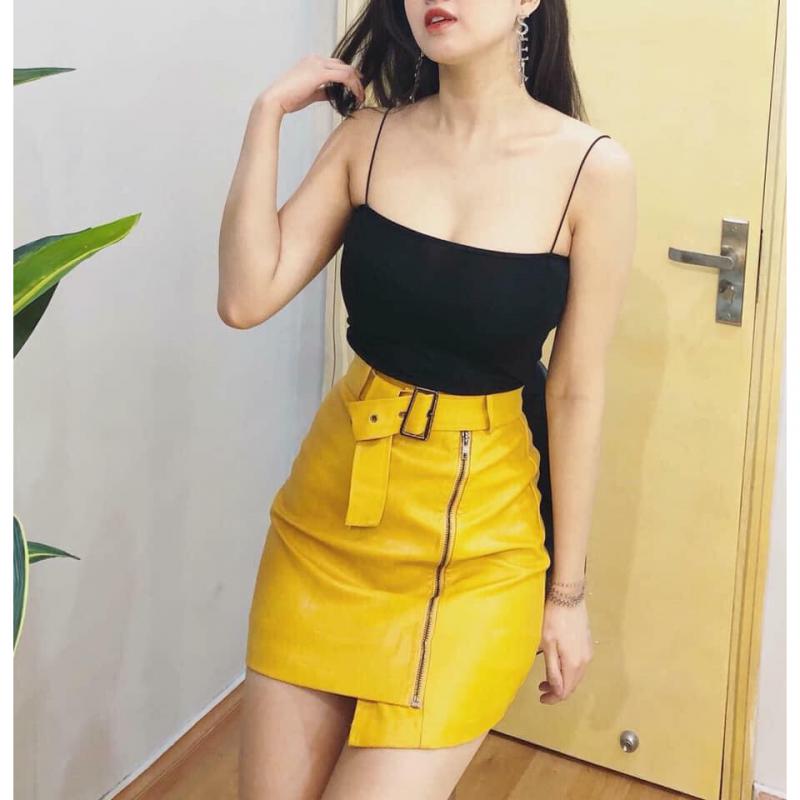 Áo 2 Dây Bún Dáng Ngắn 3 Màu B002