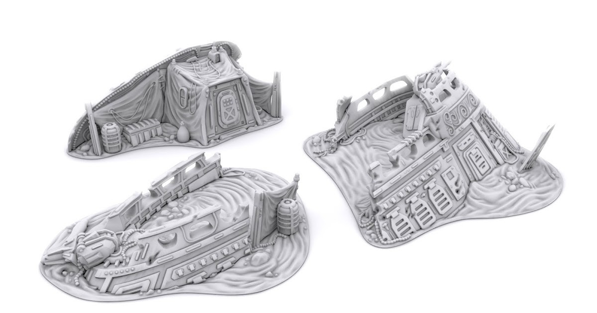 Tabletop Fix Imperial Terrain Downed Skiff Release