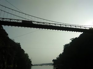 Dawki Bridge across the Umngot river in Meghalaya.