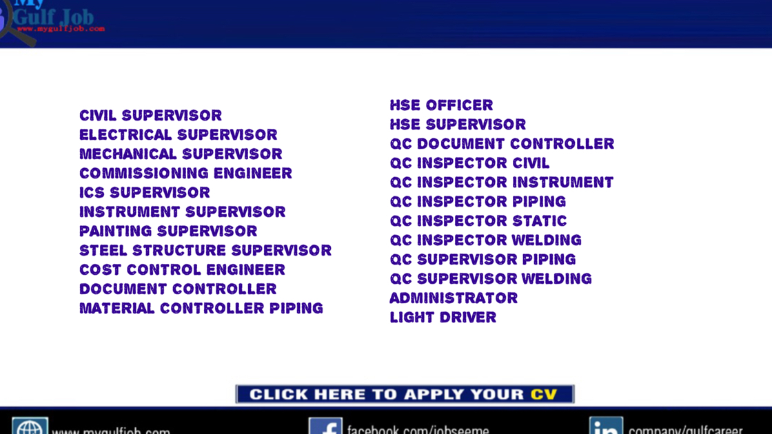 CIVIL SUPERVISOR ELECTRICAL SUPERVISOR MECHANICAL SUPERVISOR