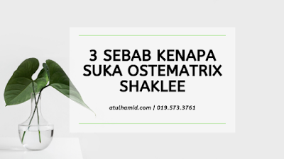 Testimoni OsteMatrix 3 sebab Kenapa Suka Dengan OsteMatrix