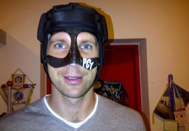 Petr Cech's " contraption" has evolved.