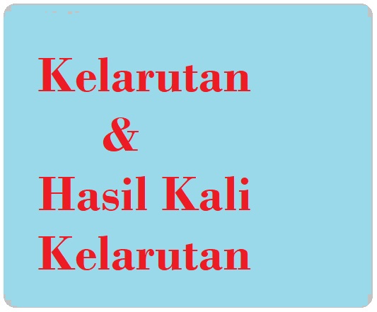 Contoh Soal Dan Pembahasan Kelarutan Dan Hasil Kali Kelarutan