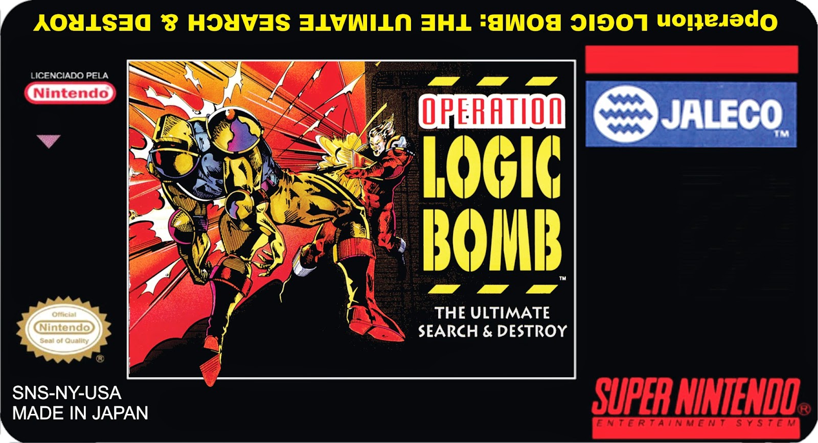 Super Nintendo Labels Operation Logic Bomb