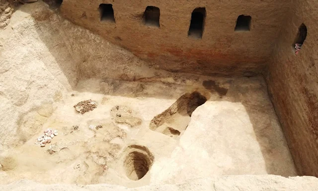Tumba de época inca en sitio arqueológico de Lambayeque