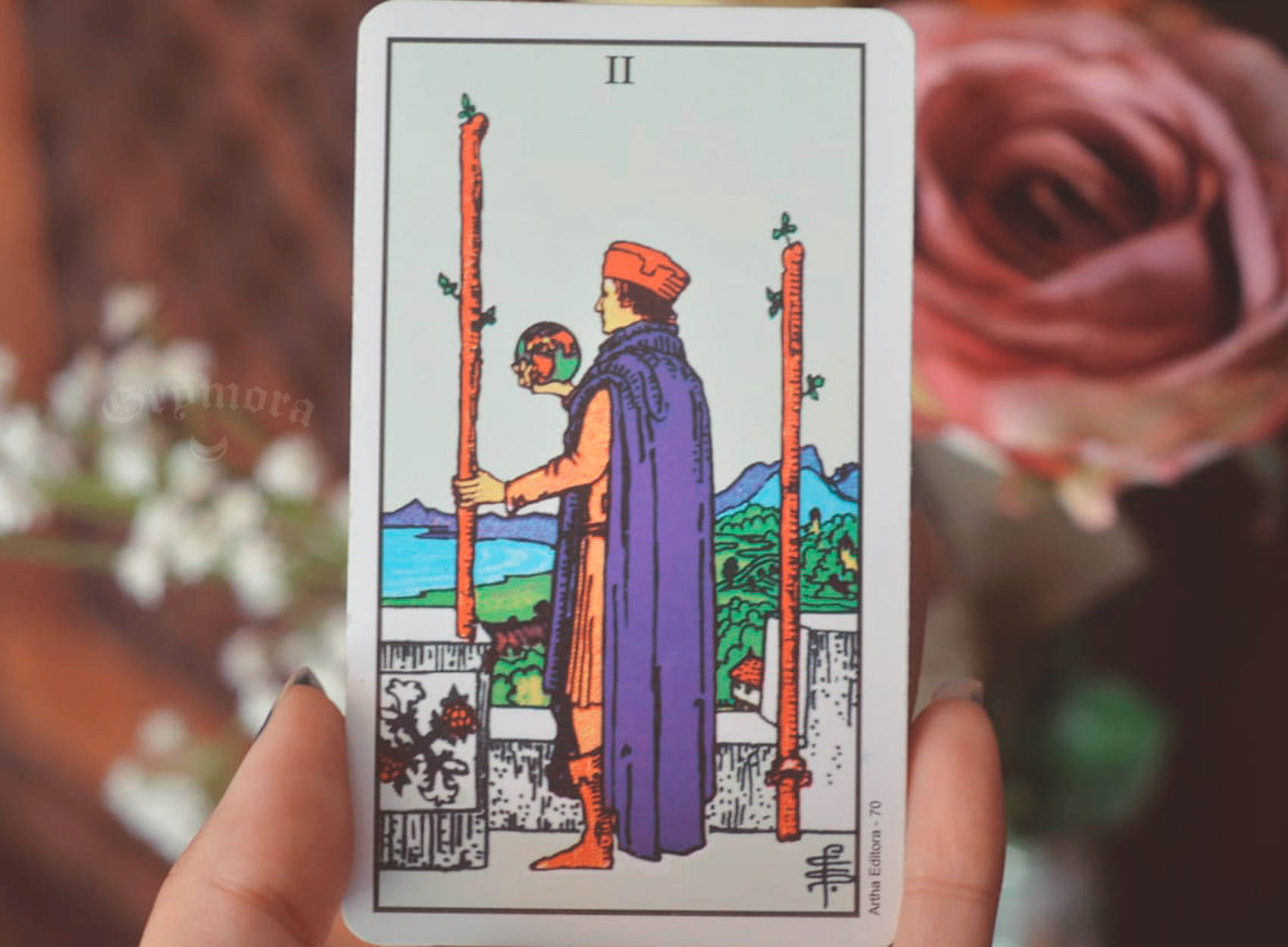 Optagelsesgebyr sidde hybrid Significado da Carta 2 de Paus no Tarot || ☾ GRYMORA TAROT ☽