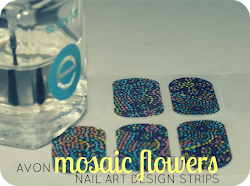 nail avon strips mosaic flowers notd
