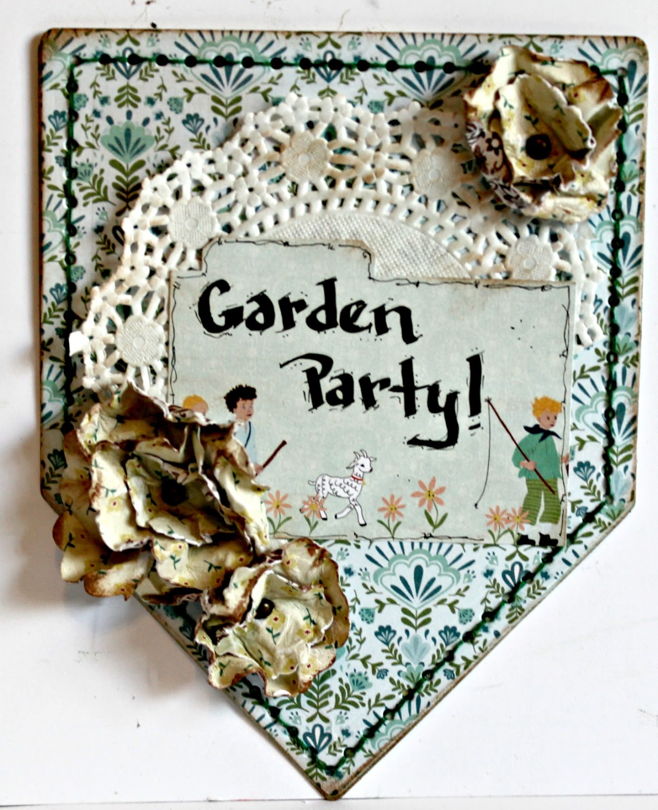 Pam Bray Designs A Girl with Flair Garden Party Invitation with