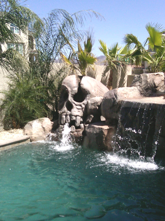 Midnight in the Garden of Evil Skull Waterfall