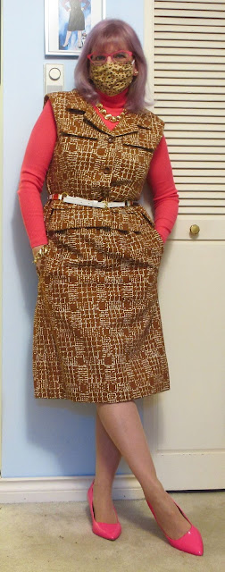 pierre balmain evening dress in pale pink satin and cream satin brocade with applied maple leaves