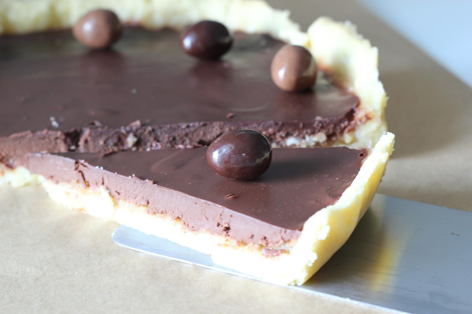 Bretzel &amp; Café Crème: Tarte au chocolat et à la banane