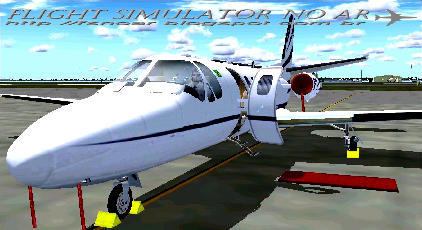 Cessna Citation II (PTLIV) FS2004 Flight Simulator no Ar