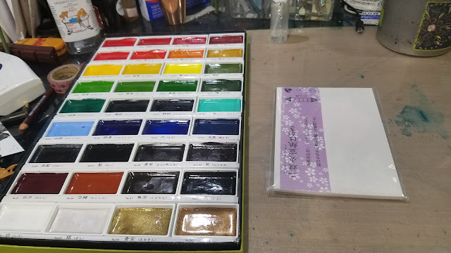 Kissho Gansai Watercolor Paint Set 24 35 48 60 72 100 Japanese Colors Japan  New