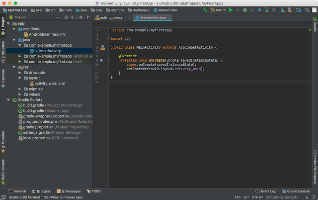 How To Make Android App 2 studio editor 1