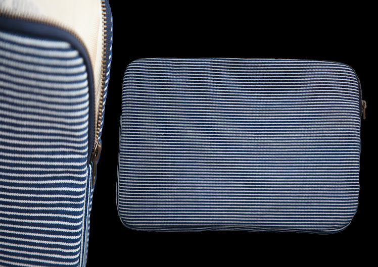 HICKORY STRIPE DENIM LAPTOP SLEEVE