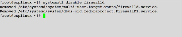 systemctl disable firewalld