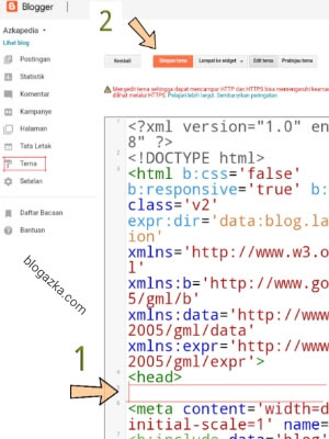 Menempatkan unit adsense dalam susunan html template Menempatkan unit adsense dalam susunan html template